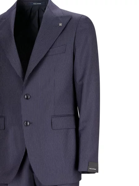 Costum Tagliatore cu dungi de costum albastru
