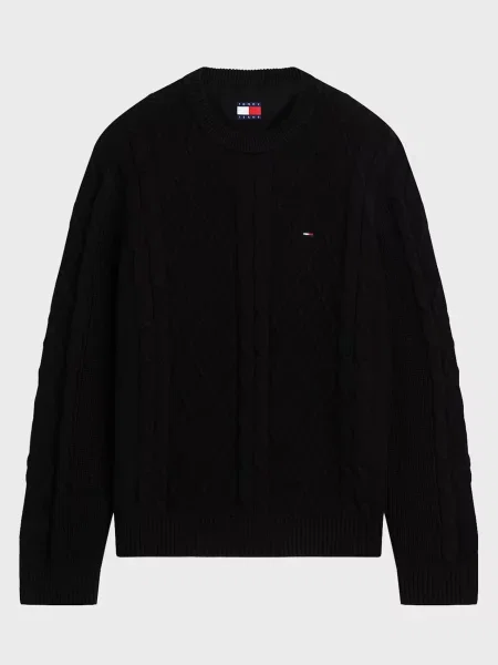 Трикотажний светр Tommy Jeans чорний