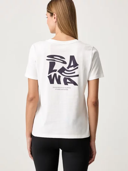 Salewa tricou pentru femei cu EAGLE KALEIDO alb