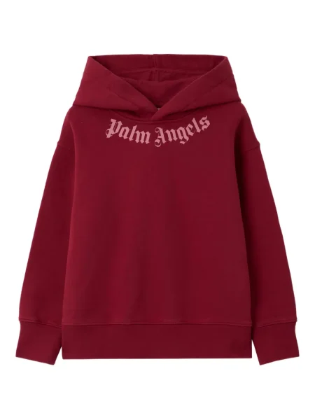 Bluza z kapturem dziecięca Palm Angels czerwona