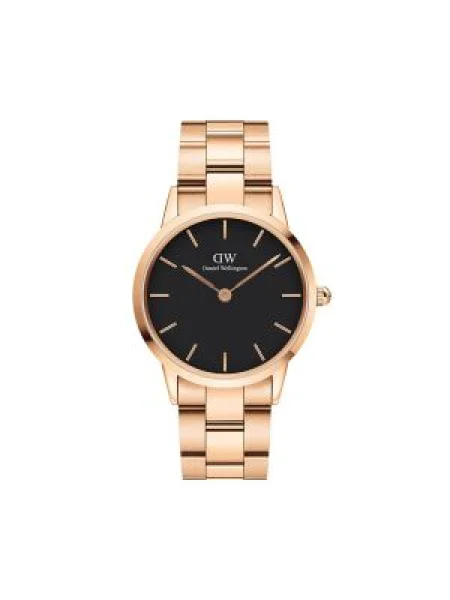 Pánske hodinky v ružovozlatej farbe Daniel Wellington Iconic Link ružová