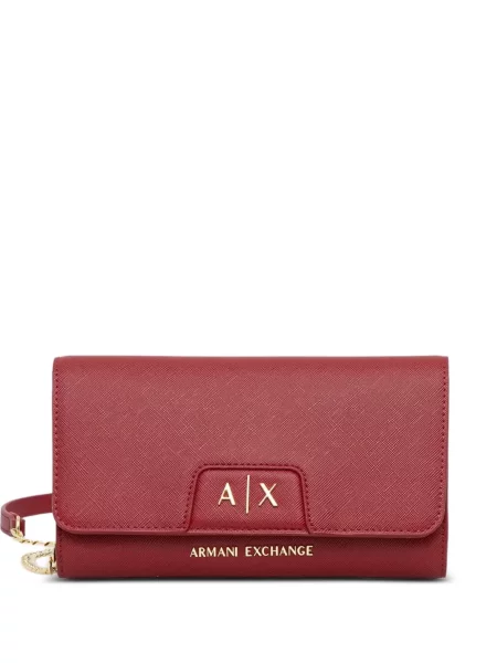 Geantă plic Armani Exchange cu autograf roșu