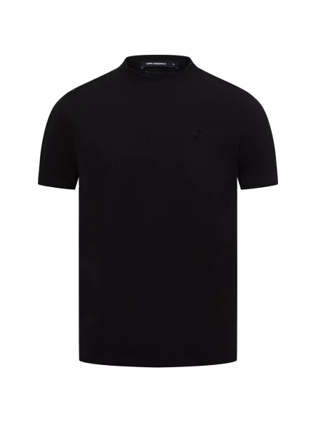 Karl Lagerfeld t-shirt gładki czarny