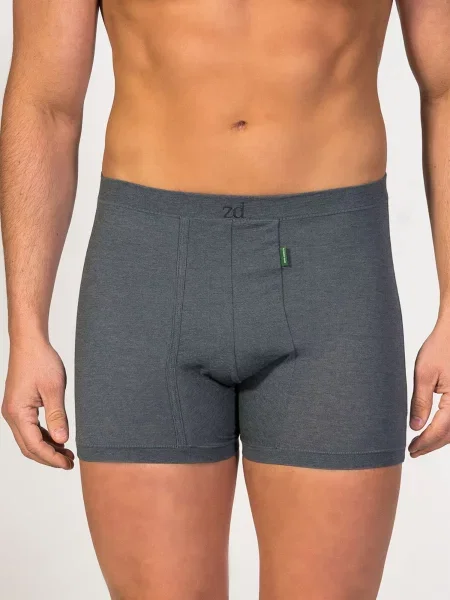 Zd ZERO DEFECTS Boxeri Helios Egyptian cotton închis gri