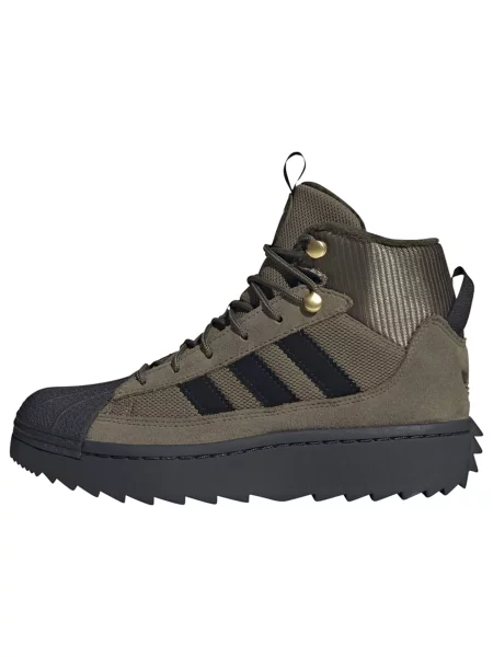 ADIDAS ORIGINALS Μπότες Superstar λαδί μαύρο