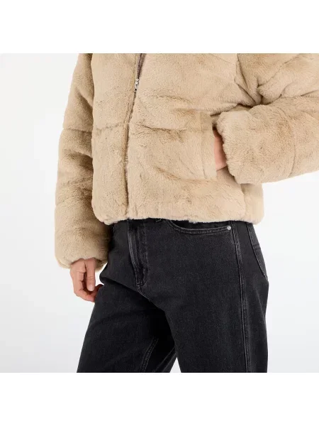 Μπουφάν Urban Classics Ladies Short Faux Fur Puffer Jacket Wetsand M