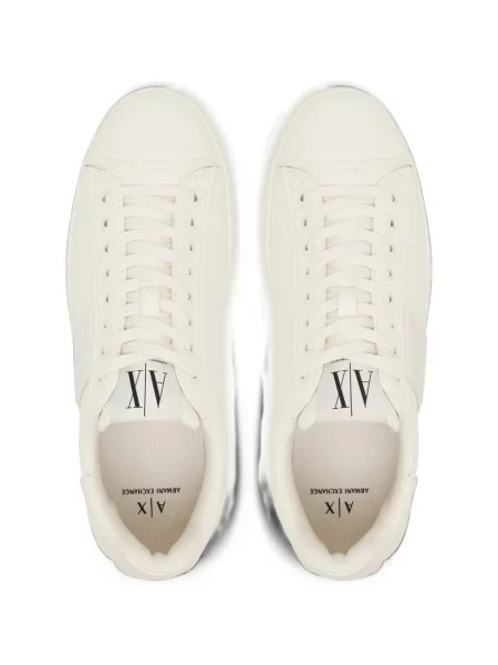 Fűzős csipkés sneaker Armani Exchange autogrammal