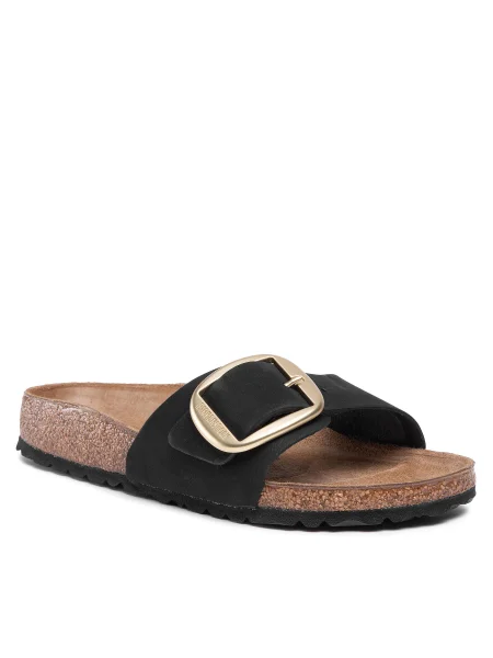 Сникърси Birkenstock Madrid Big Buckle Nubuk Leather Black EUR 36 черно
