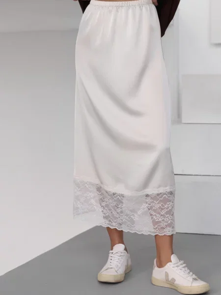 Атласная юбка миди Lilove