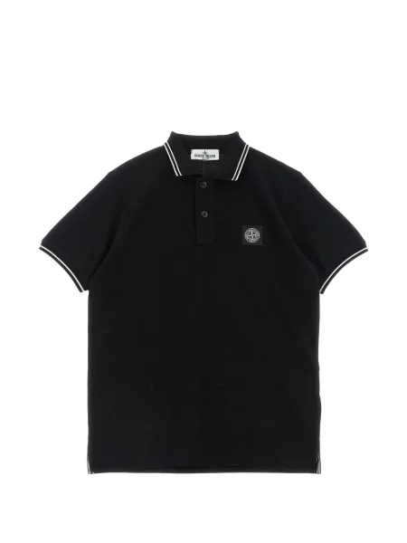Koszulka polo dziecięca Stone Island czarna