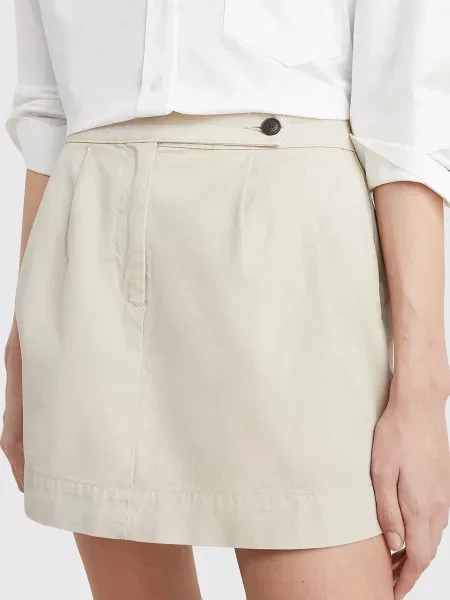 Плісирована спідниця Tommy Hilfiger бежева