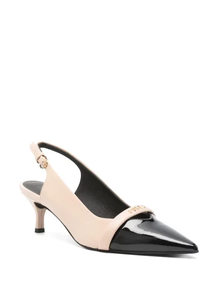 Pantofi cu toc Furla slingback roz