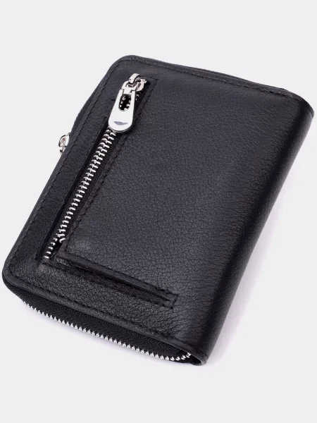 Кожаный кошелек St Leather Accessories черный
