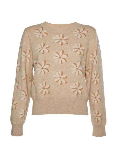 Pulover Sandro cu model floral cu imagine