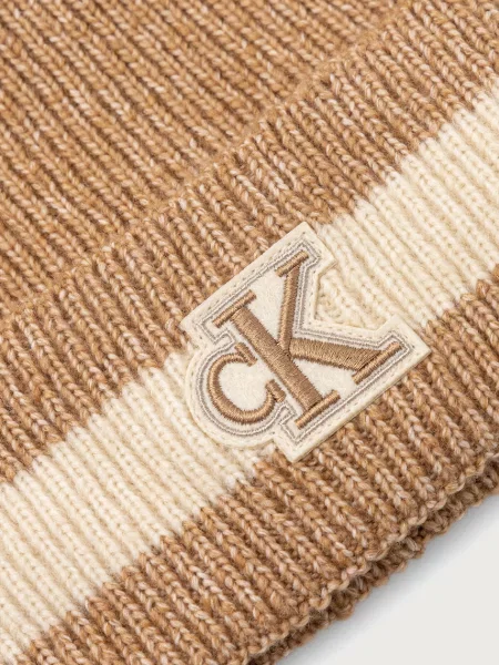 Calvin Klein Căciulă maro / maro cappuccino bej