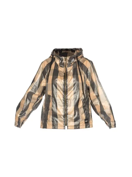 Krótka kurtka Oof Wear w kratkę z kapturem