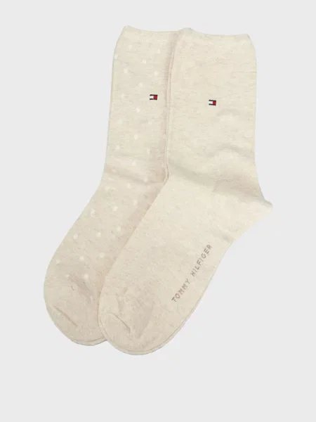 Шкарпетки Tommy Hilfiger в горошок бежеві