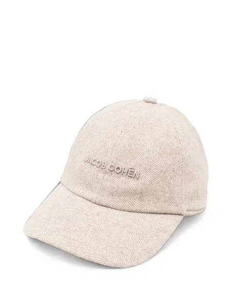Șapcă Jacob Cohën cu broderie cu model herringbone