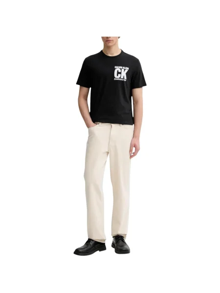Calvin Klein Tricou CORNER GRAPHIC | regular fit negru