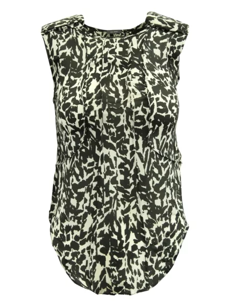 Retro top Isabel Marant Vintage s potiskem černý