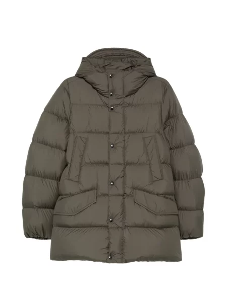 Palton Woolrich cu glugă verde