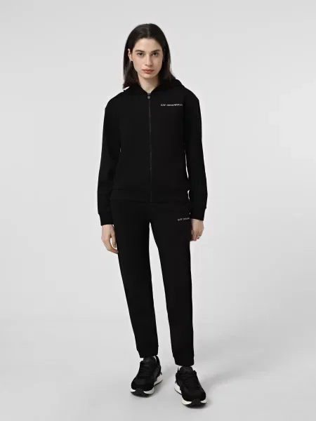 Спортивний костюм поліестер/бавовна чорний