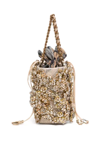 Mała mały torebka Biyan złota