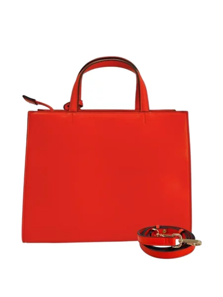 Shopper táska Twinset autogrammal narancsszínű