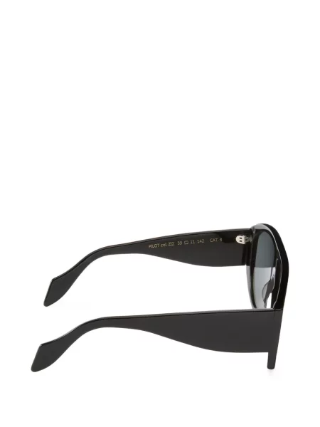 Sluneční brýle aviator Pinko s autogramem černé