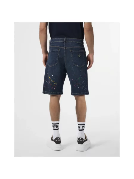 Szorty jeansowe Philipp Plein niebieskie