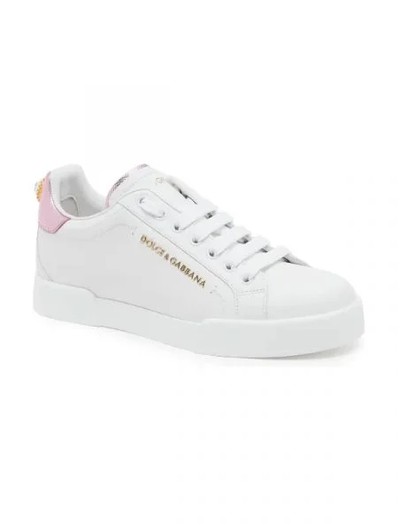 Dolce & Gabbana Bőr tornacipő fehér