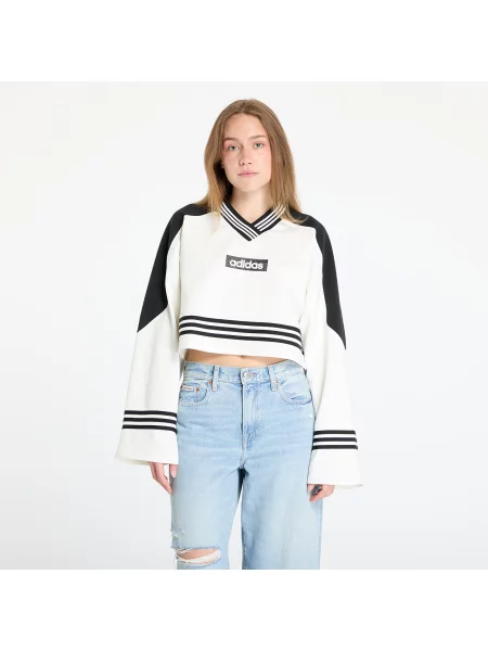 Adidas Bluză Blocking Alb Loose Fit bej