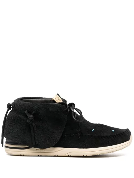 Sneakerși Visvim din piele de căprioară negru