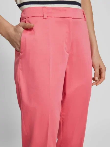 Spodnie do garnituru o kroju slim fit z mieszanki bawełny Christian Berg Woman Selection