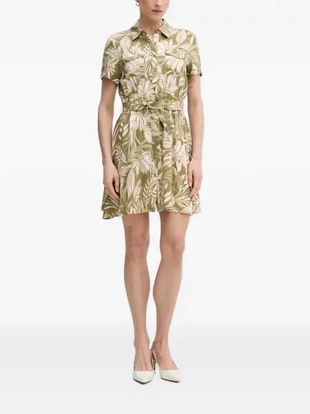 Rochie tip cămașă Gaudi cu model floral cu imagine verde