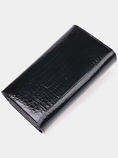 Кожаный кошелек St Leather Accessories черный