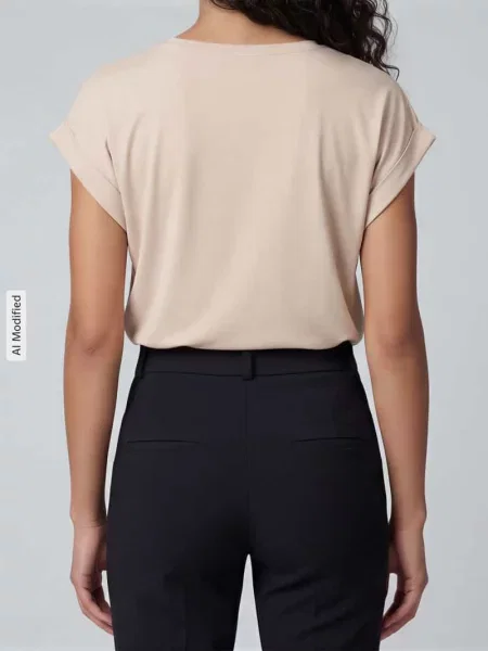 Krój regular fit Wąskie spodnie z modelem FLEUR' Cambio czarne