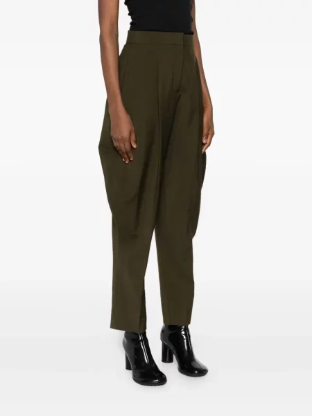 Pantaloni Fendi plisate verde