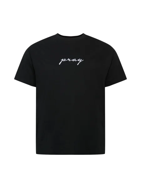 Mister Tee Tricou Pray negru alb