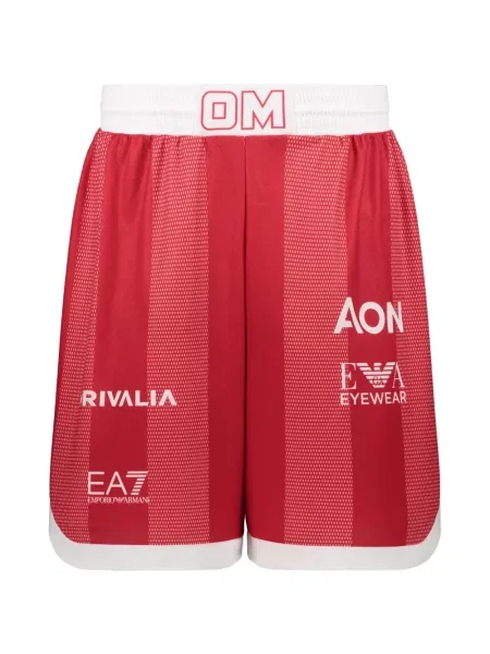 Szorty Ea7 Emporio Armani z nadrukiem czerwone