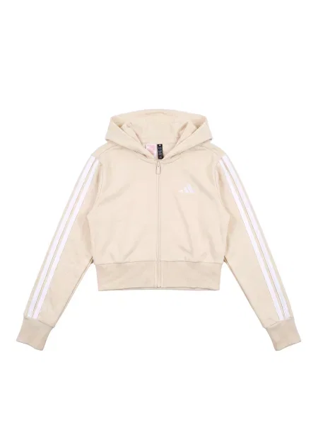 Mikina s kapucňou Adidas béžová