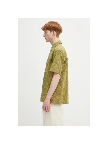 Norse Projects koszula Mads Batik SS Shirt regular zielony