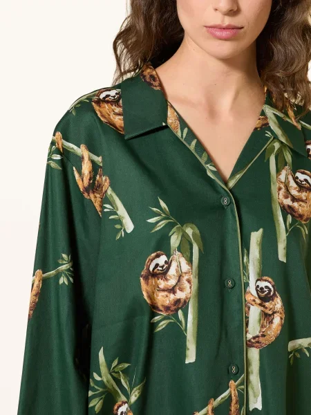 Cyberjammies Horní Díl Pyžama zelená / hnědá béžová