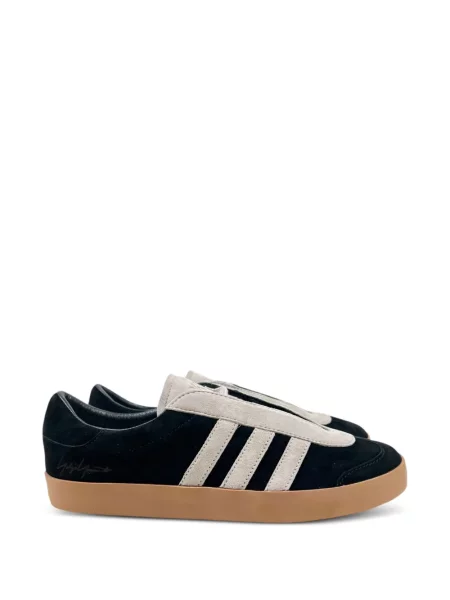 Sneakerși Y-3 din piele cu dungi negru