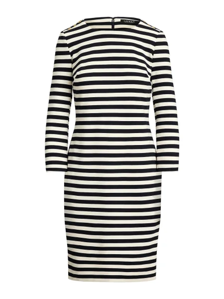 Lauren Ralph Lauren Rochie tricotat negru alb