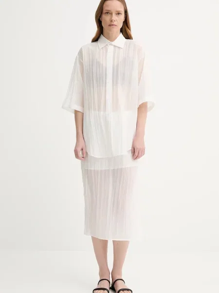 Спідниця Filippa K midi пряма білий