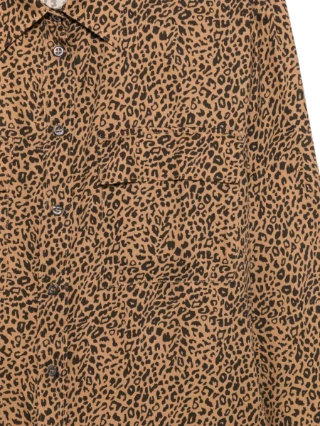 Cămașă Zanetti cu imagine cu model leopard