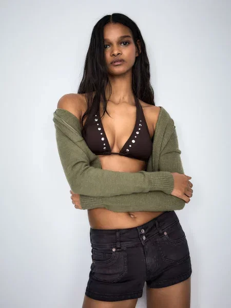 Bershka Džínsy denim čierny