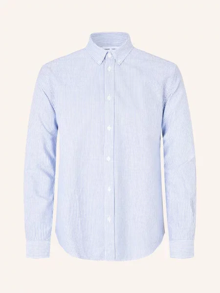 Samsøe Samsøe Koszula Oxford Saliam Bx Regular Fit blau biała