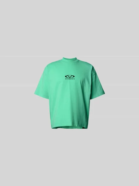 T-shirt typu oversized z bawełny Vetements zielona